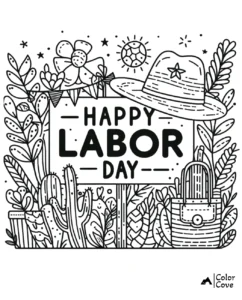 a black and white illustration of a sign with plants and flowers