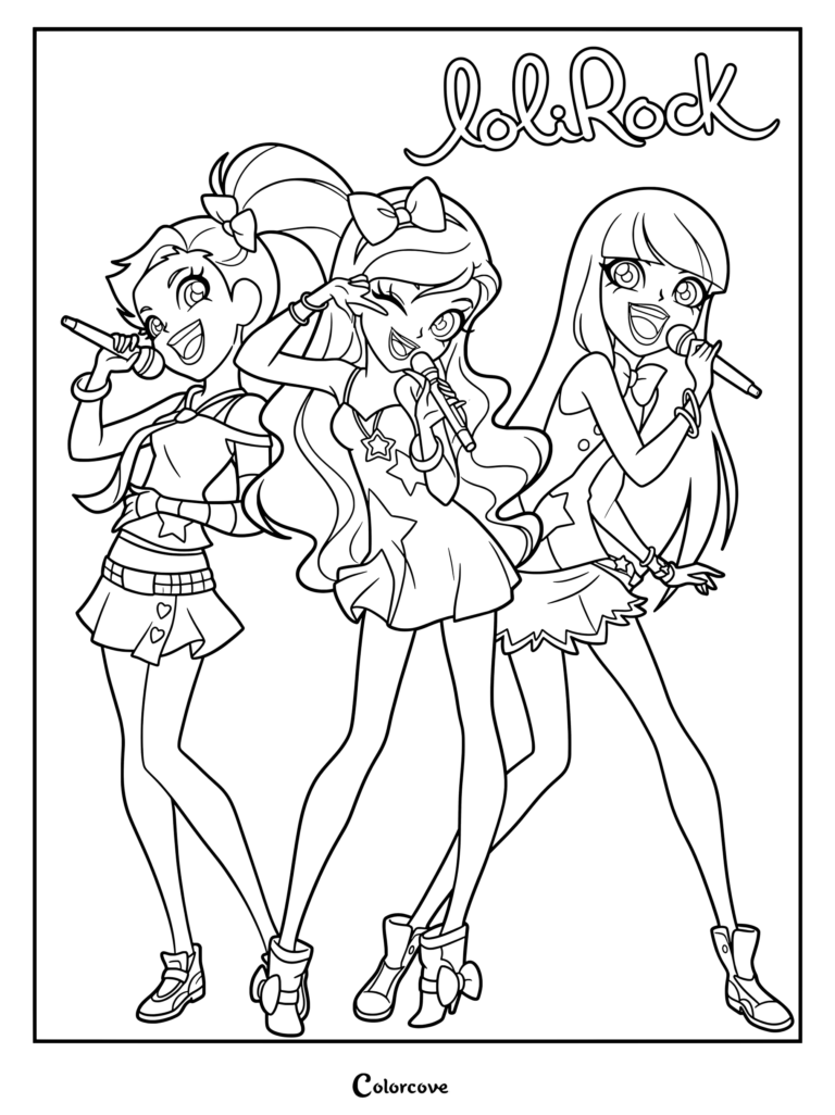 Iris, Talia, and Auriana performing together on stage.