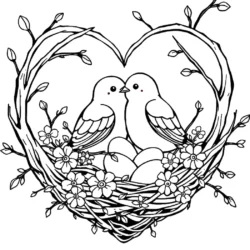 32 Free Lovebirds Coloring Pages