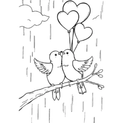 32 Free Lovebirds Coloring Pages