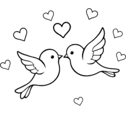 32 Free Lovebirds Coloring Pages