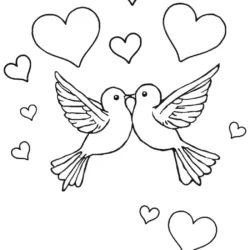 32 Free Lovebirds Coloring Pages