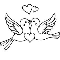 32 Free Lovebirds Coloring Pages