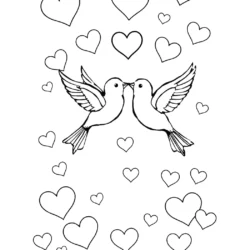 32 Free Lovebirds Coloring Pages