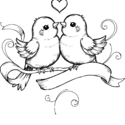 32 Free Lovebirds Coloring Pages