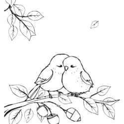 32 Free Lovebirds Coloring Pages