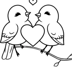 32 Free Lovebirds Coloring Pages