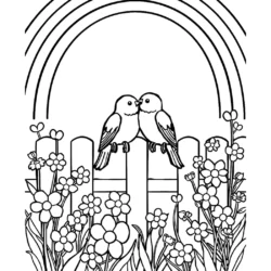 32 Free Lovebirds Coloring Pages