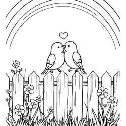 32 Free Lovebirds Coloring Pages