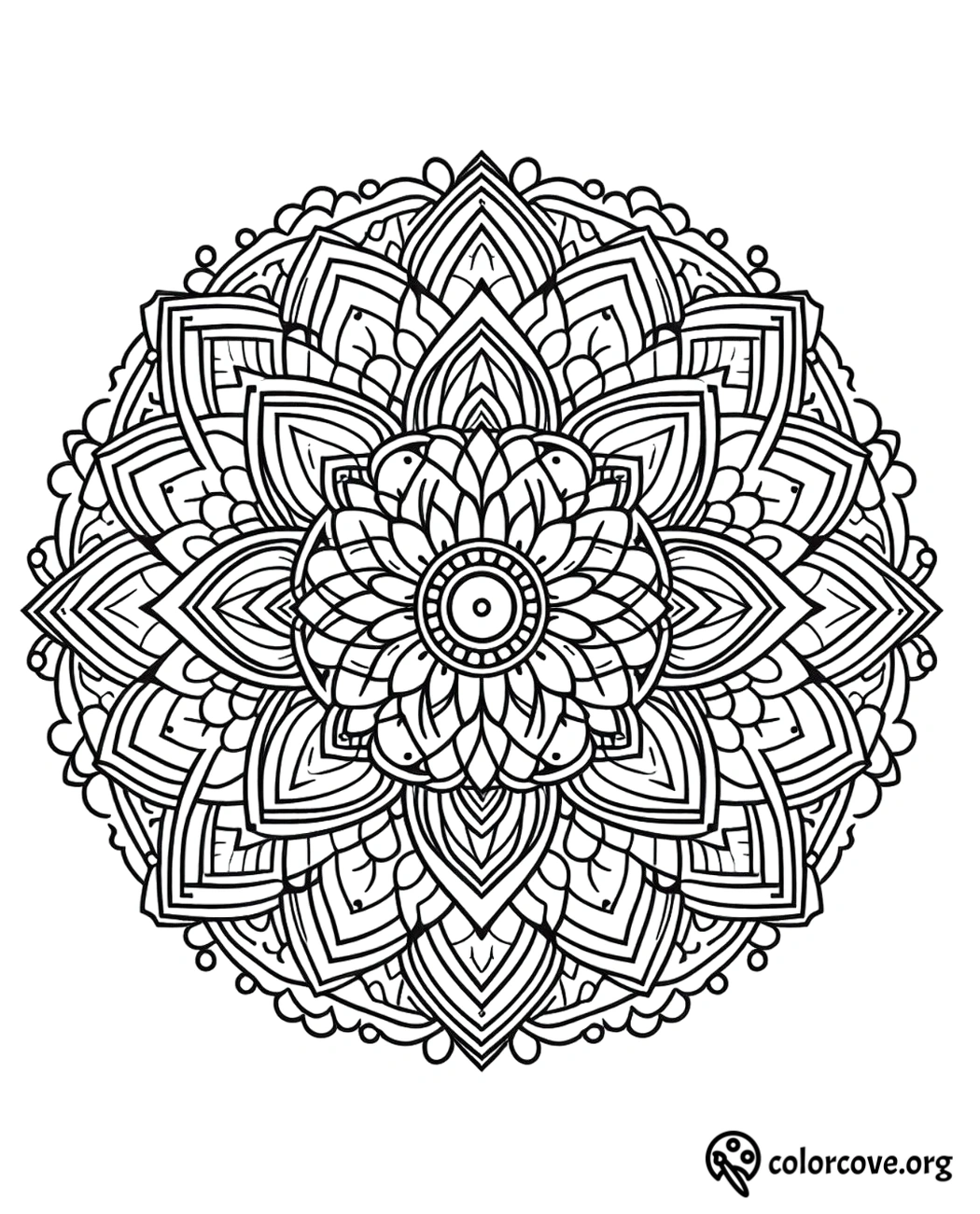 a black and white circular pattern