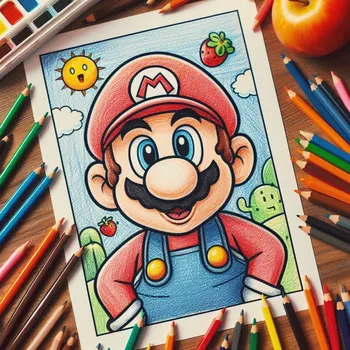 24 Free Mario Coloring Pages