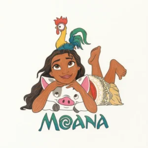 23 Dibujos de Moana para Colorear e Imprimir