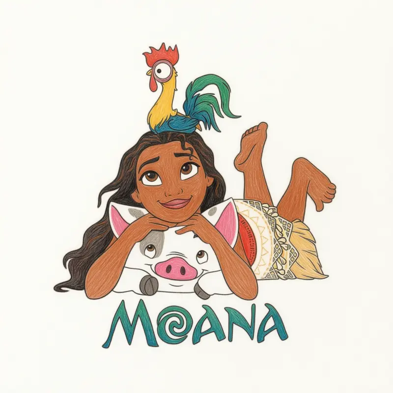 23 Moana Coloring Pages: Free Printables