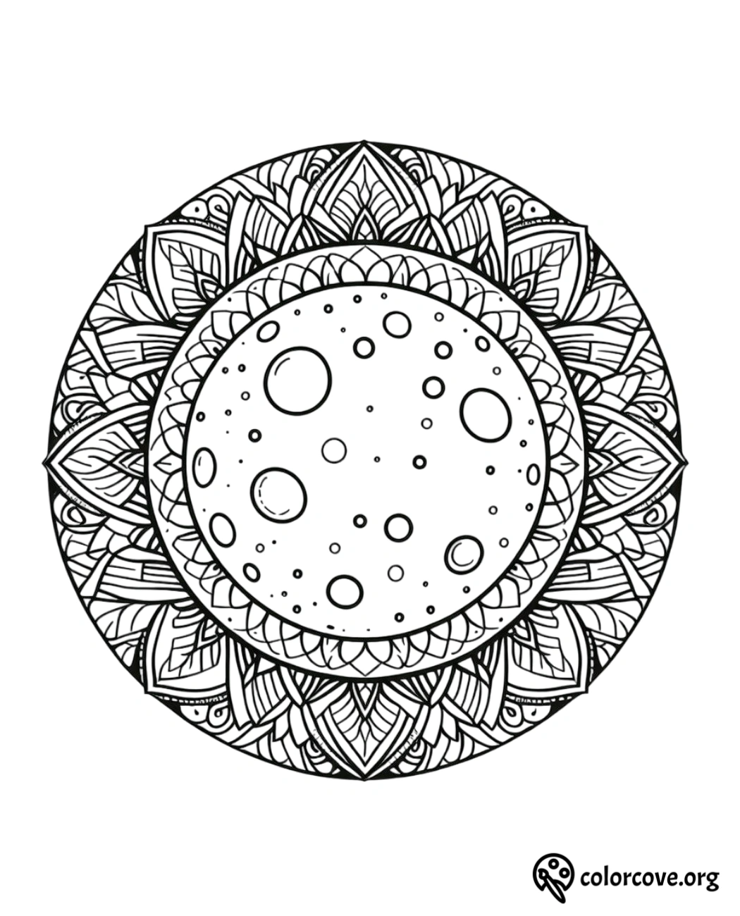 a circular design with a pattern