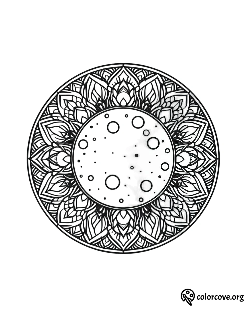 a circular design with a pattern