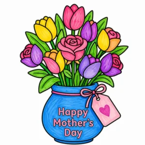 34 Mother’s Day Coloring Pages: Artistic Gifts Moms Adore