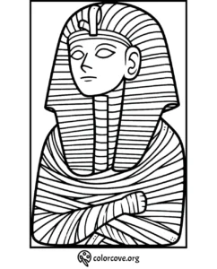 Ancient Egyptian Pharaoh Coloring Page, Printable for Kids and Adults from ColorCove.org