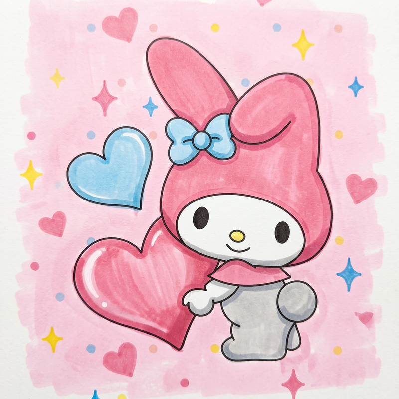 32 Dibujos de My Melody para Colorear Gratis