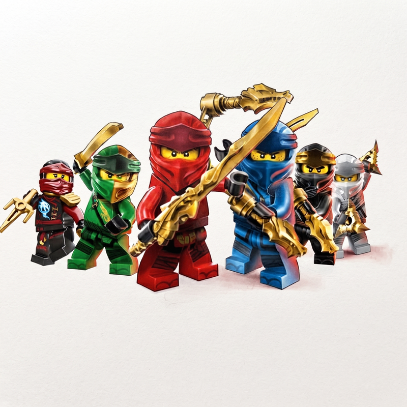 30 Dibujos de Ninjago para Colorear e Imprimir