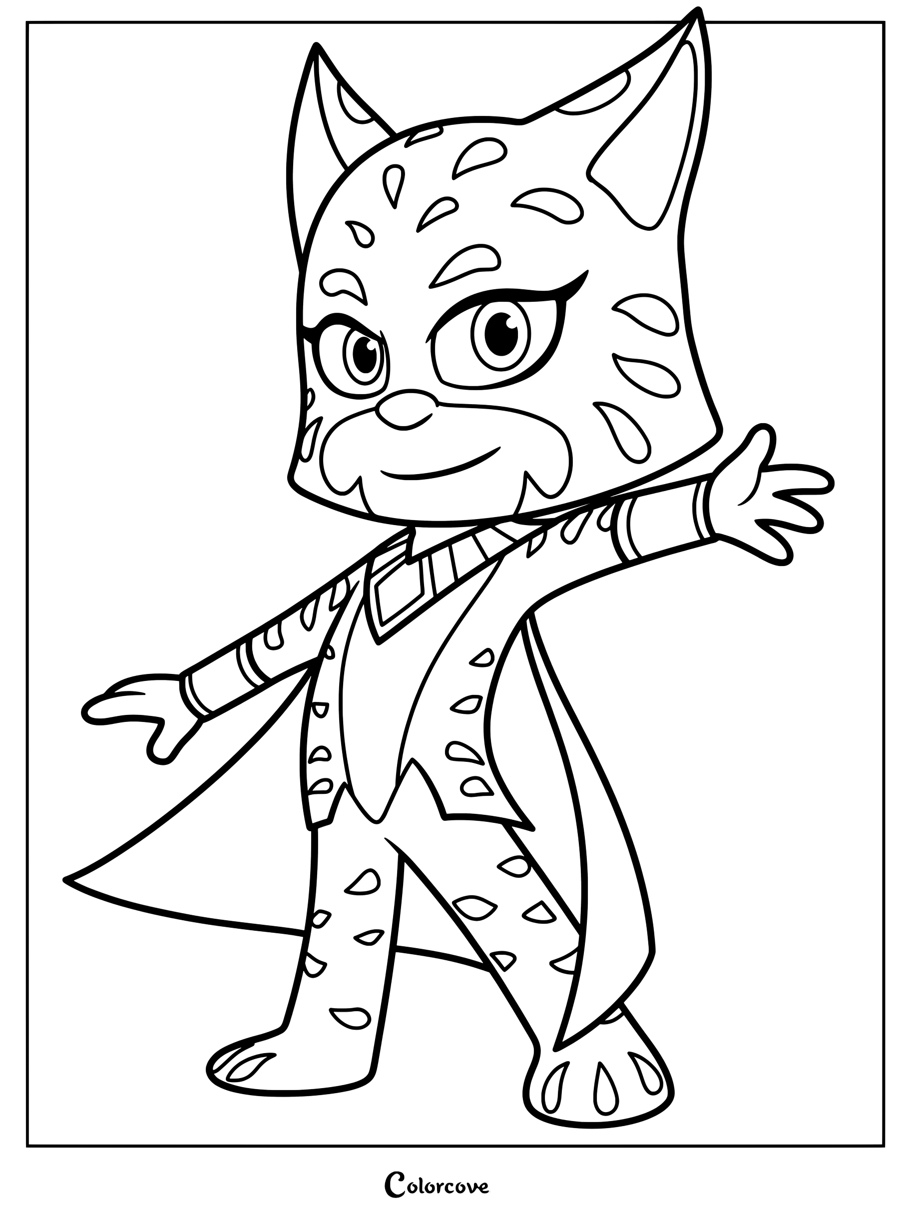 Dibujo para colorear de Bastet de PJ Masks