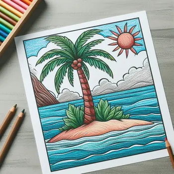 24 Free Palm Tree Coloring Pages