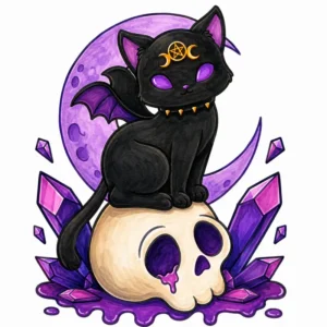 30 Pastel Goth Kitten Coloring Pages (Free & Printable)