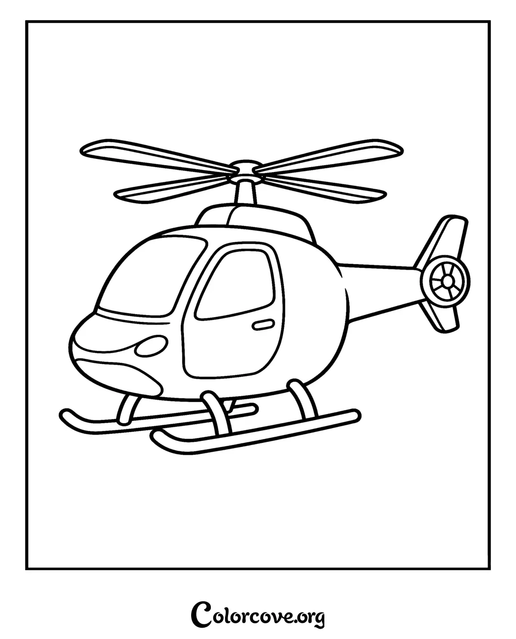 Join the Paw Patrol rescue team with this fun Skye's helicopter coloring page. Download and print this free, easy-to-color activity for kids in seconds.