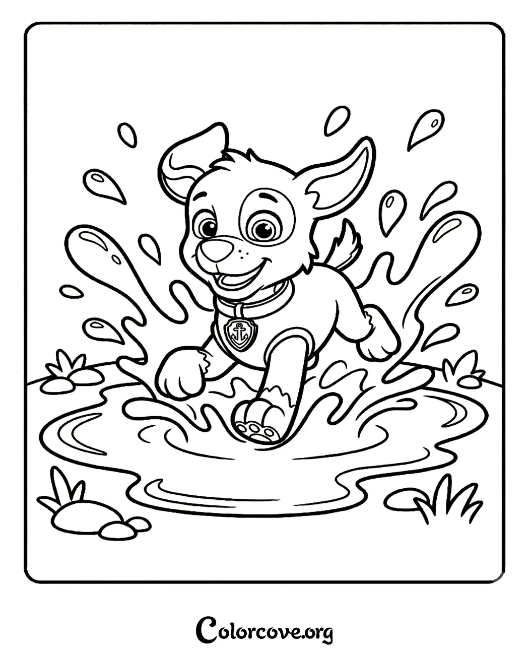 Join Zuma on a fun water adventure with this free printable Paw Patrol coloring page. It is perfect for kids who love the heroic pups and can be printed in seconds for instant coloring fun.