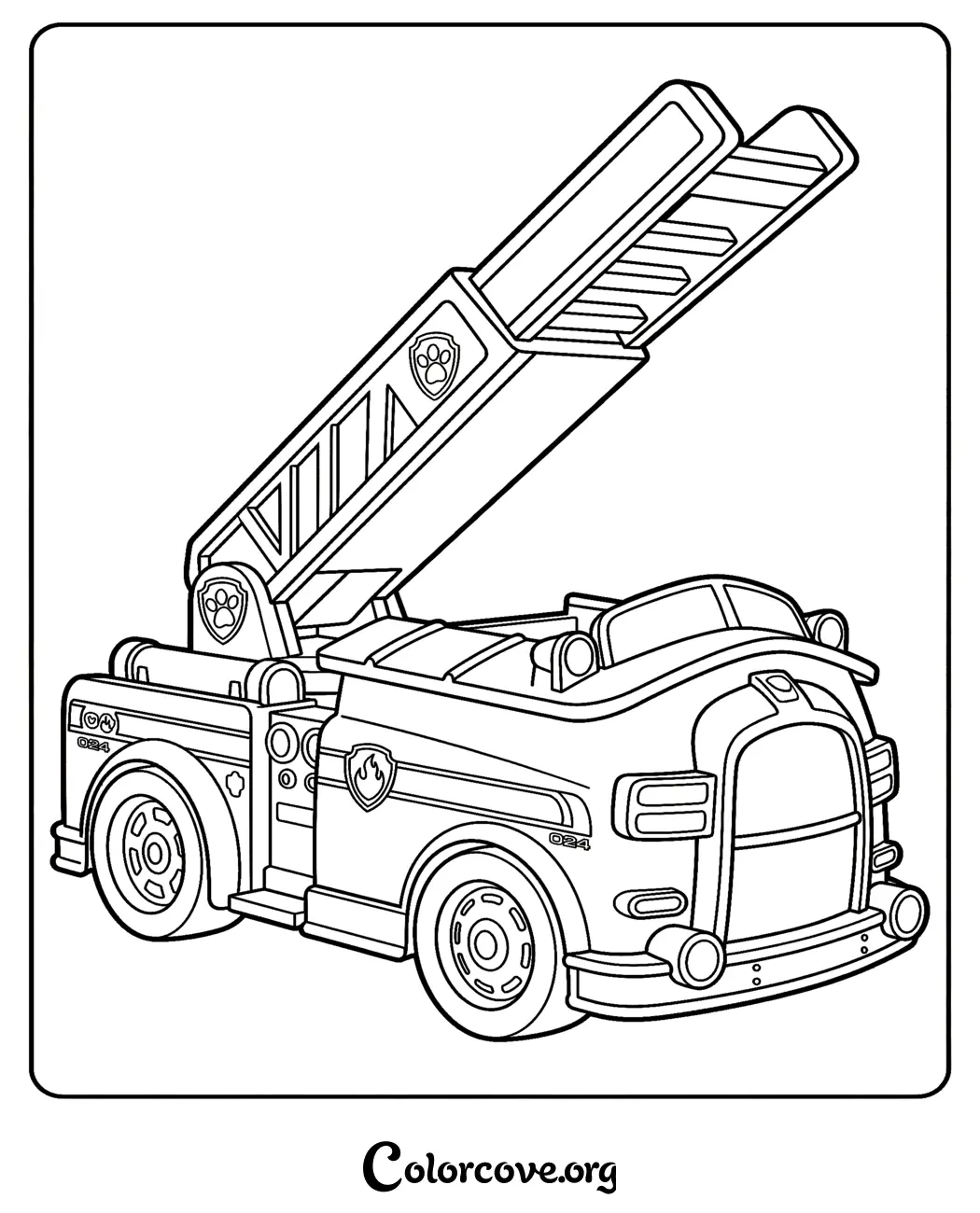 Bring Marshall's heroic fire truck to life with this fun and free Paw Patrol coloring page. Simply print in seconds and let your child's creativity race to the rescue.