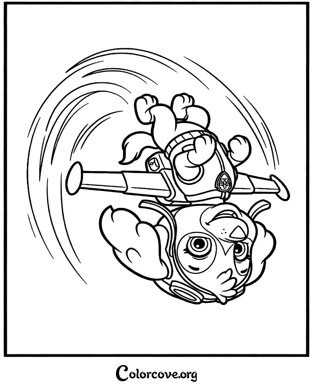 Join the sky-high adventures of Paw Patrol with this printable Skye coloring page. Perfect for kids, this free activity sheet is ready to print in seconds.