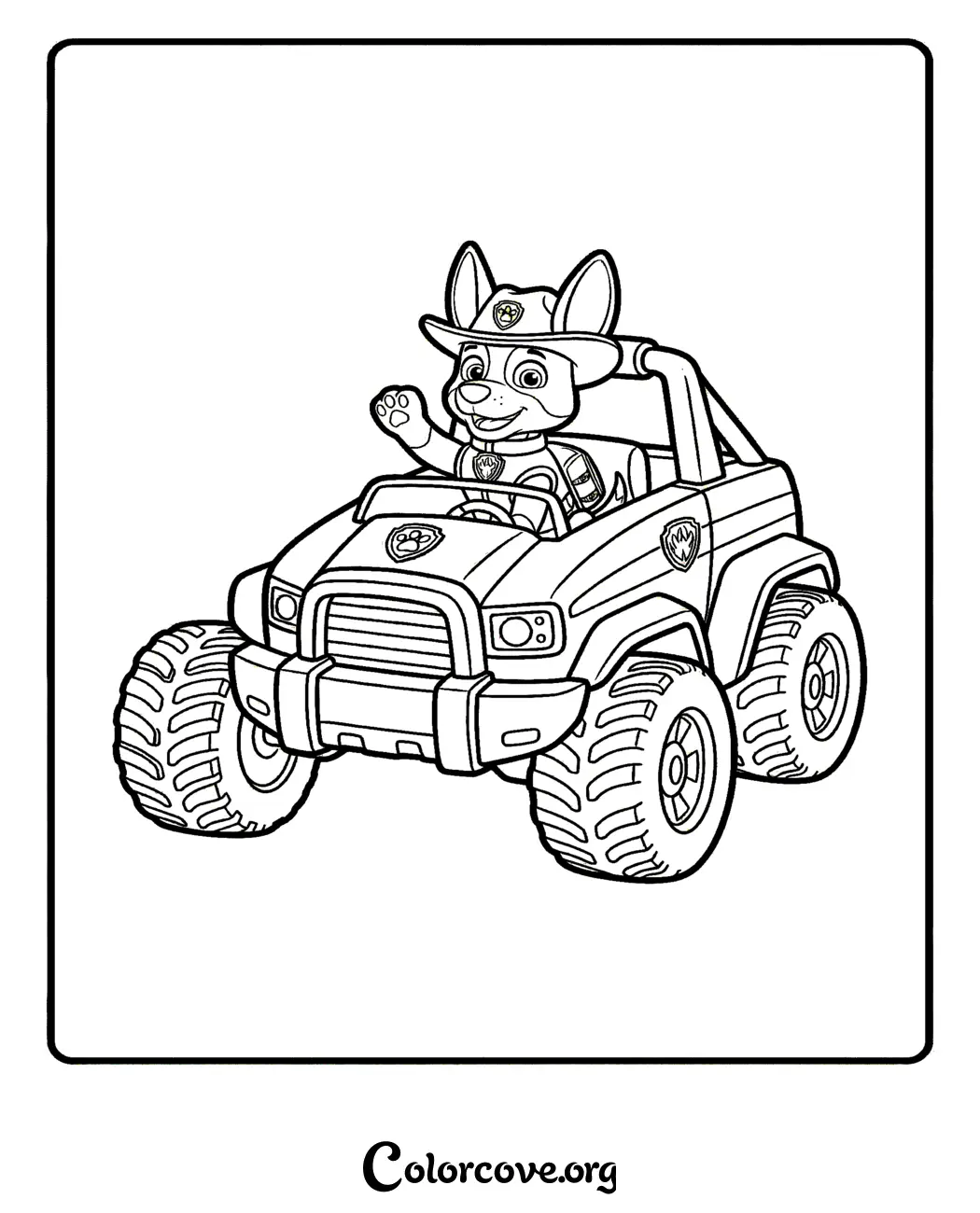 Join the action with this fun Ryder Paw Patrol coloring page, perfect for kids who love rescue missions. Download and print this high-quality coloring sheet for free in seconds!