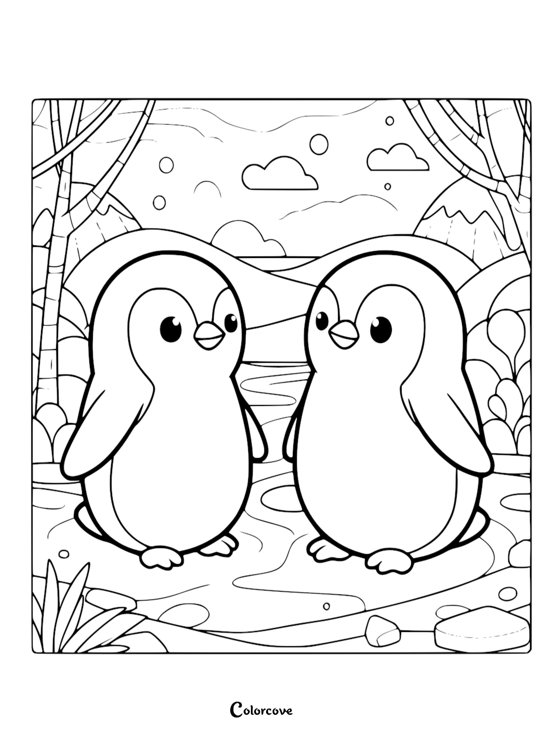 27 Free Penguin Coloring Pages The Color Cove 27 Free Penguin Coloring Pages The Color Cove
