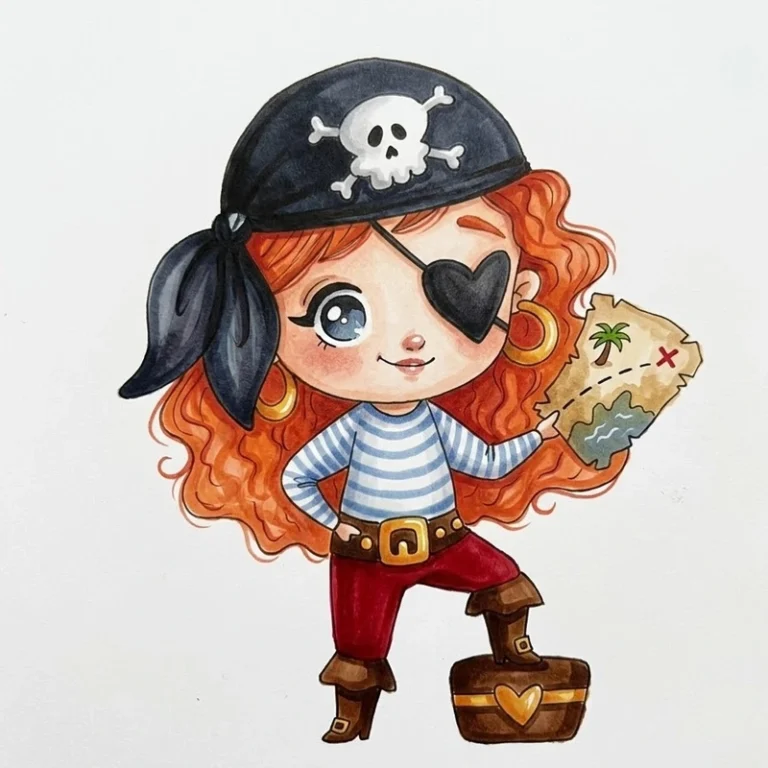 31 Cute Pirate Coloring Pages: Whimsical High Seas Fun