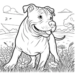 Pitbull Coloring Pages Free Printable (24)