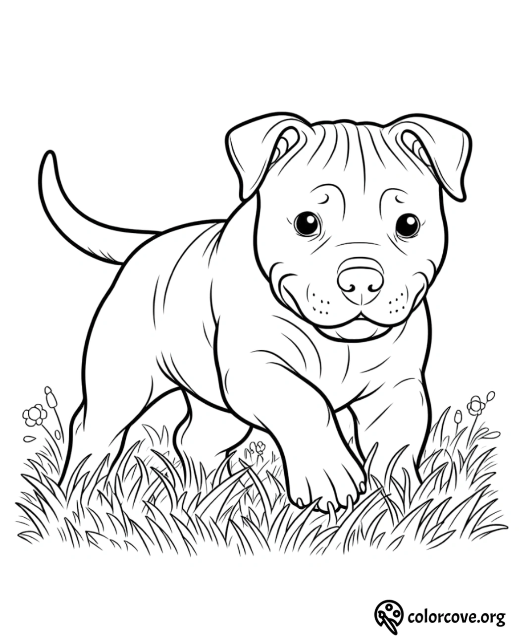 a drawing of a dog