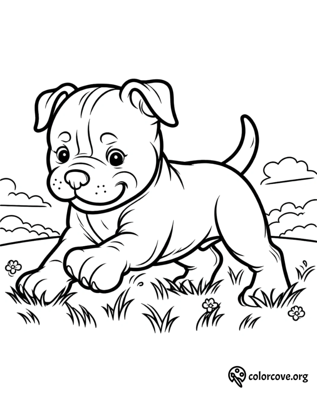 a black and white drawing of a dog