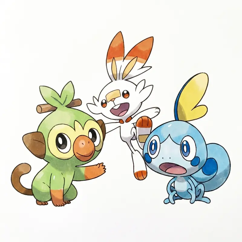 All 96 Gen 8 Galar Pokémon Coloring Pages (Free Printables)