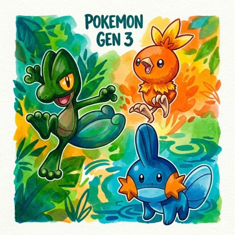 165 Dibujos de Pokémon de Hoenn para pintar e imprimir