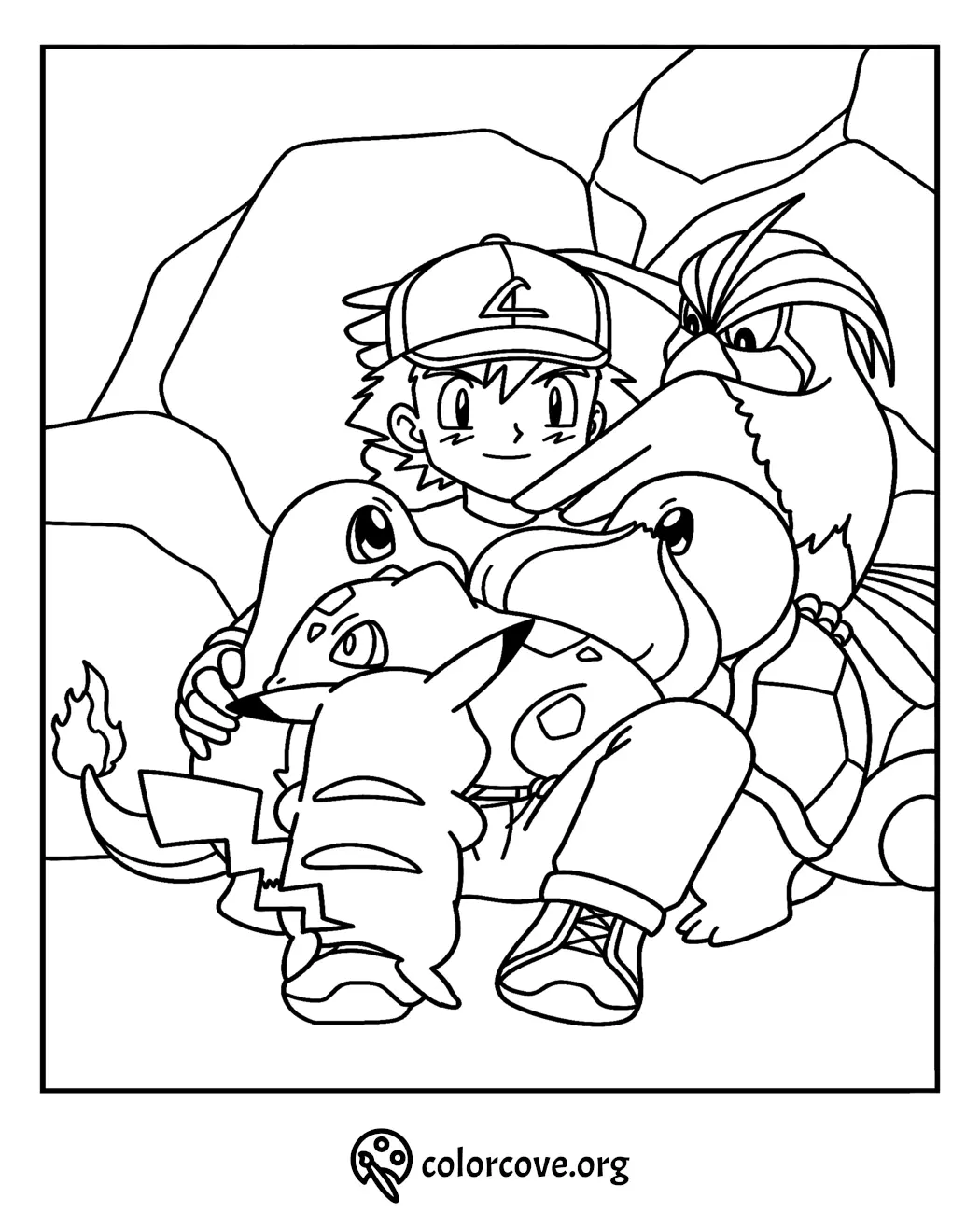 Pokemon Kanto Coloring Pages Free Printable (27)