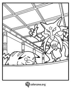 Pokemon Kanto Coloring Pages Free Printable (42)