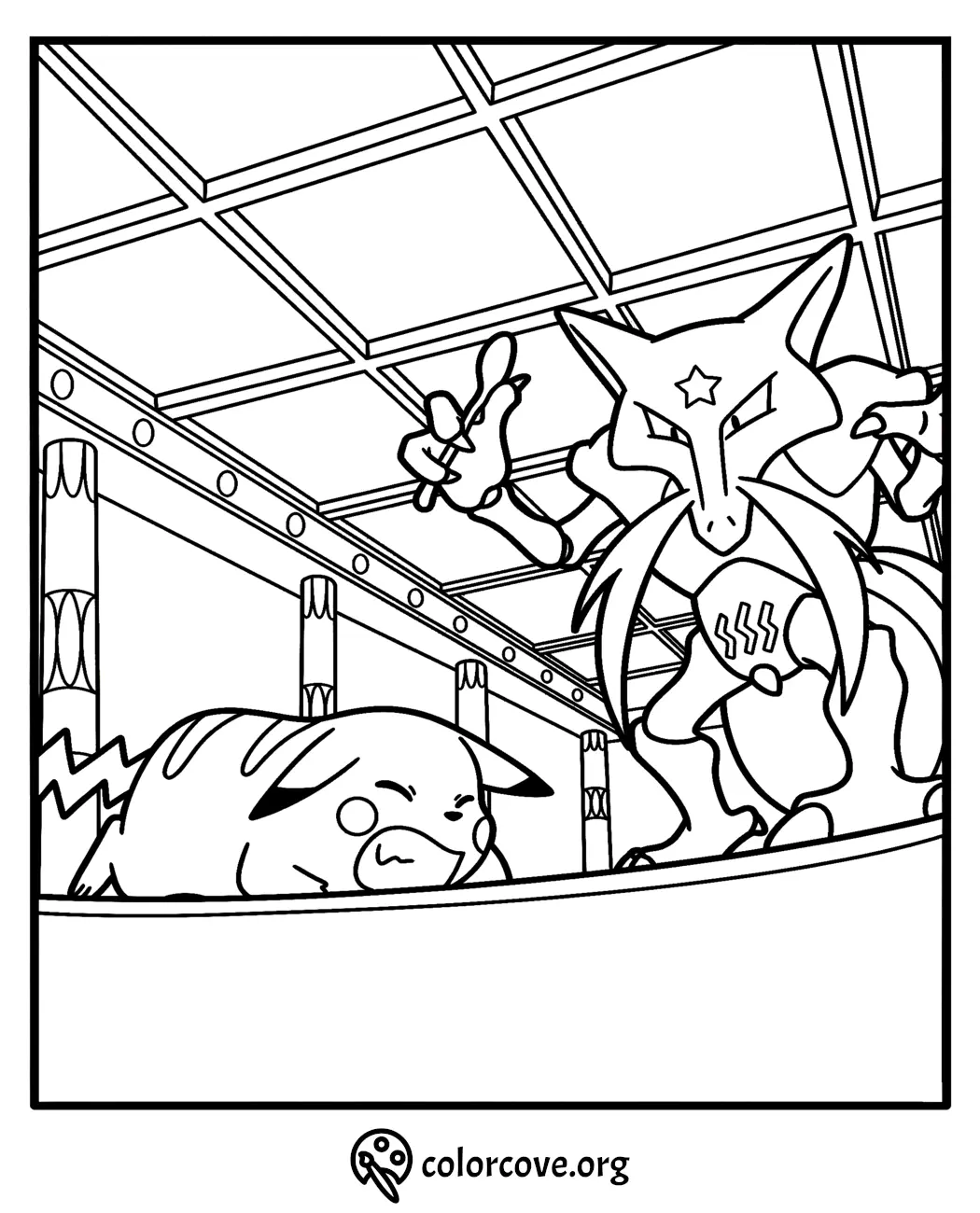 Pokemon Kanto Coloring Pages Free Printable (42)