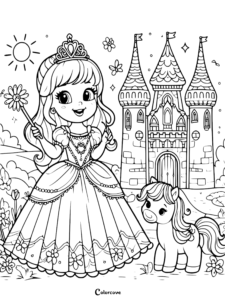 22 Free Princess Castle Coloring Pages