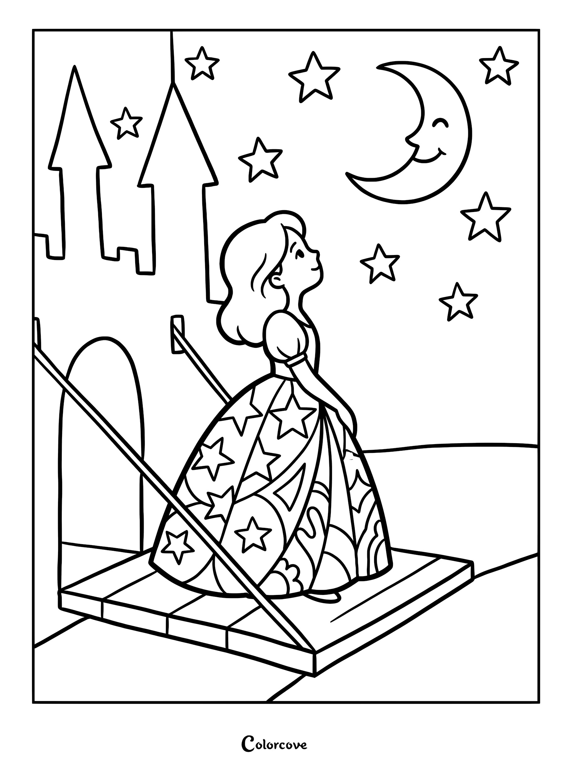28 Cute Princess Castle Coloring Pages Magical Art Fun The Color Cove