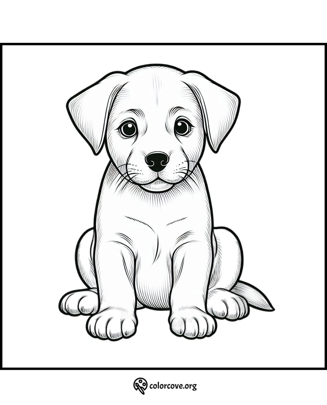 a drawing of a dog