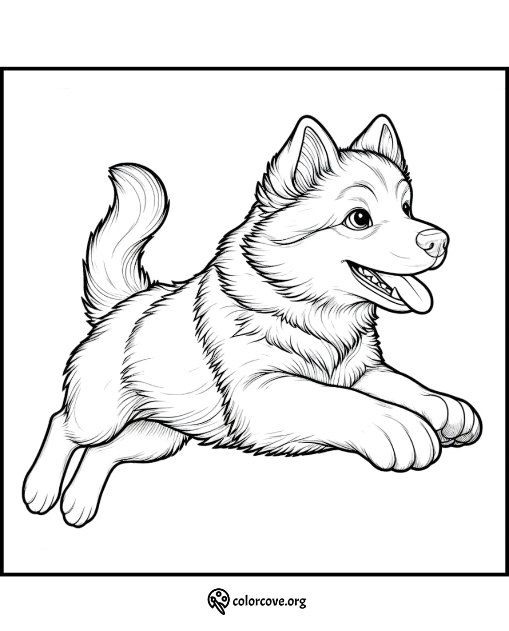 a drawing of a dog