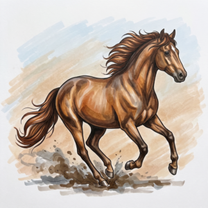 35 Dibujos de Caballos para Colorear
