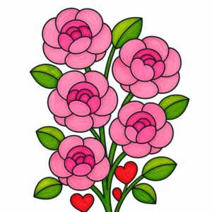 63 Relaxing Flower Coloring Pages for Stress Relief and Calm