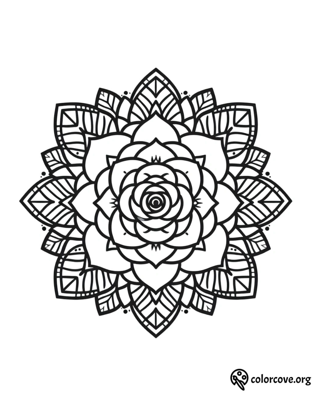 a black and white flower design