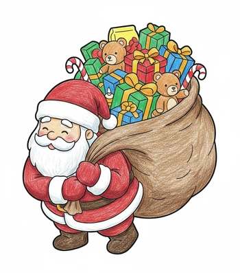 Ho Ho Ho! 53 Free Printable Santa Coloring Pages for Holiday Magic