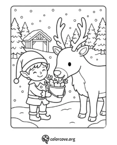Santa’s Elves Coloring Pages Free Printable (17)